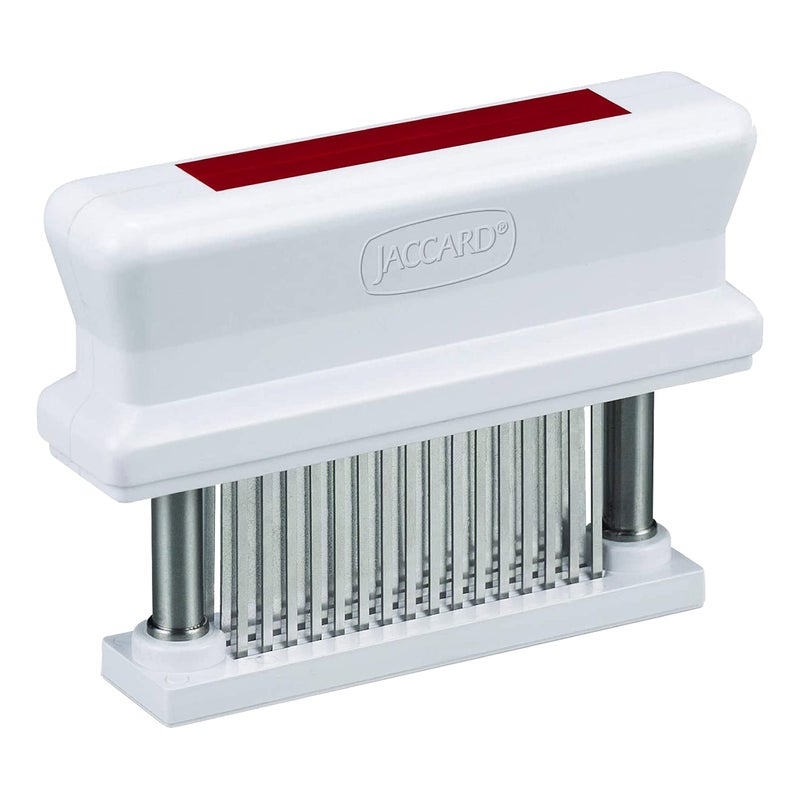 Jaccard 200348R, 48 Blade Durable Meat Tenderizer with Stainless Steel Razor Sharp Needle, Cooking Gadget for Tenderizing Chicken, Beef, Pork, Veal, BBQ, Red - Image 1